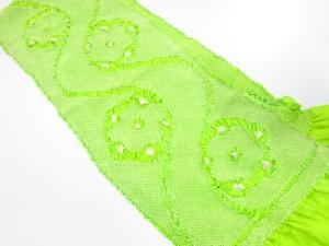 正絹　振袖用　絞り　帯揚げ